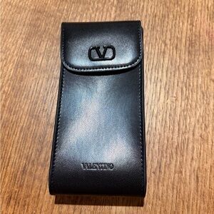 Valentino Garavani Black Leather Case